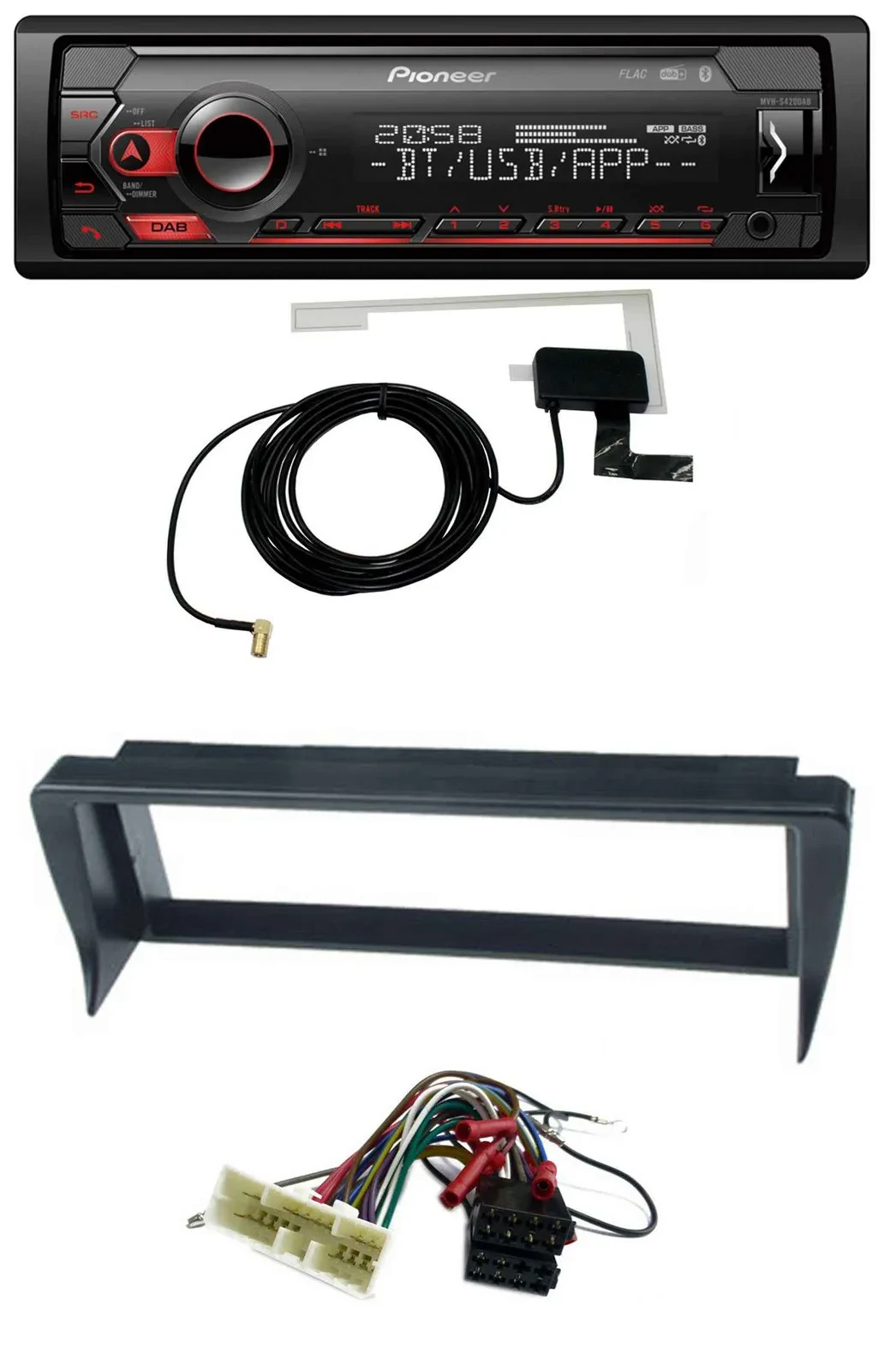 Pioneer DAB USB MP3 Bluetooth Autoradio für Jaguar Sovereing / XJ12 / XJ6