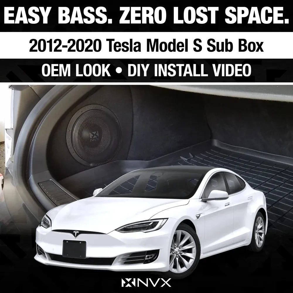 Open Box, Great - NVX BE-TSLAS-VCW104 Subwoofer for 2012-2024 Tesla Model S