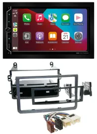 ESX 2DIN DAB USB MP3 Bluetooth Autoradio für Nissan 350Z Coupe Roadster 05-09