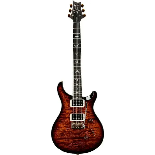 Электрогитара PRS Wood Library Custom 24 with Quilt 10-Top Black Gold Burst