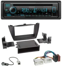 Kenwood Bluetooth DAB CD MP3 USB Autoradio für Hyundai ix35 (LM, 2010-2013)
