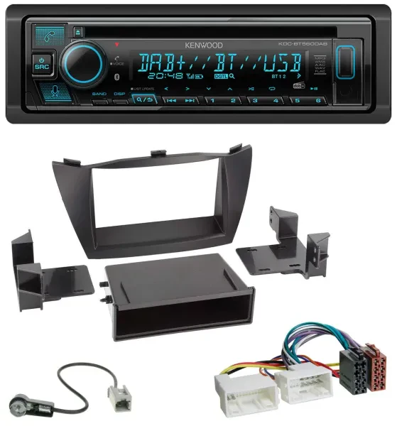 Kenwood Bluetooth DAB CD MP3 USB Autoradio für Hyundai ix35 (LM, 2010-2013)