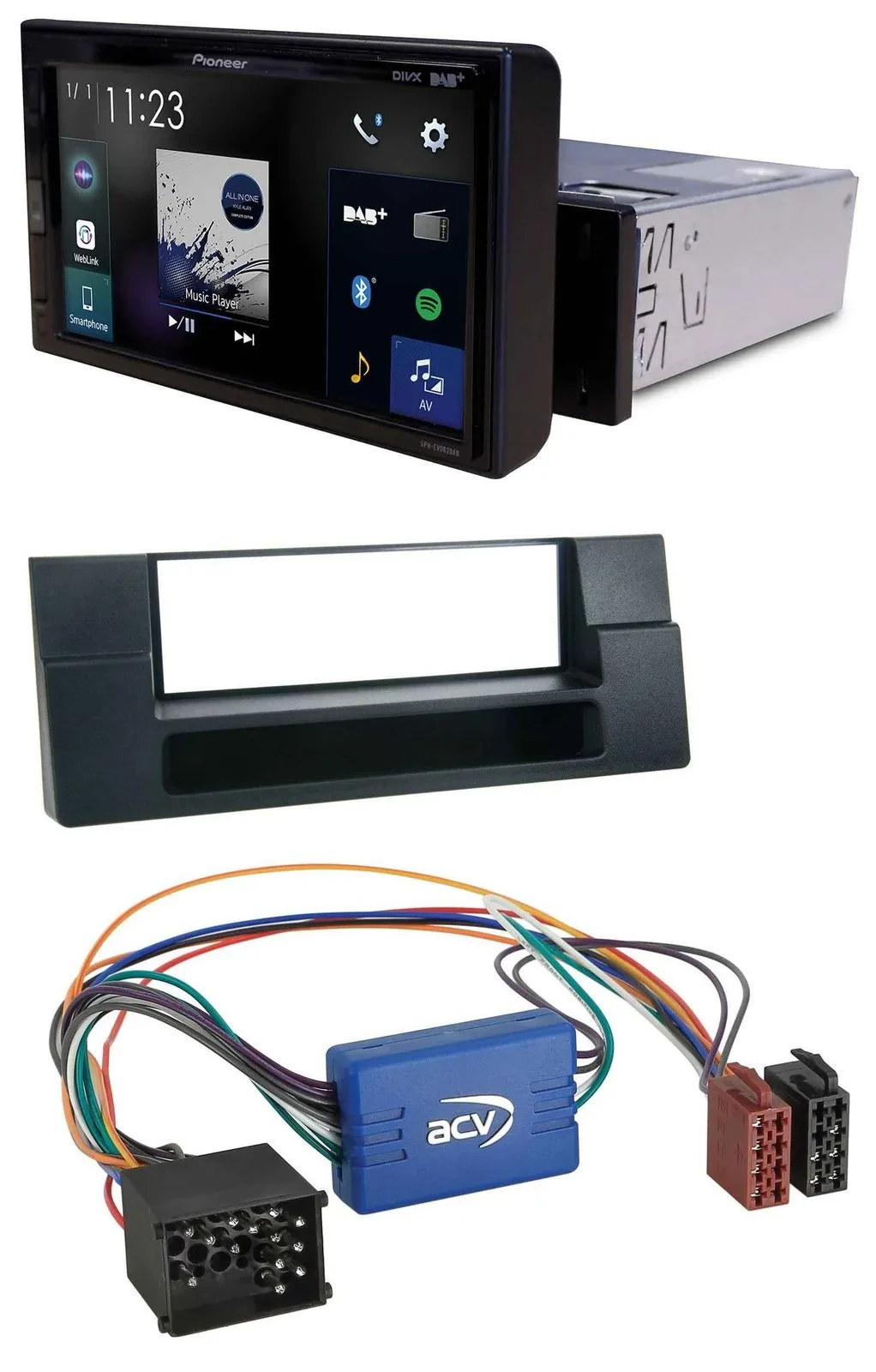 Pioneer DAB MP3 Bluetooth USB Autoradio für BMW 5er E39 X5 E53 Ablagefach Aktivs