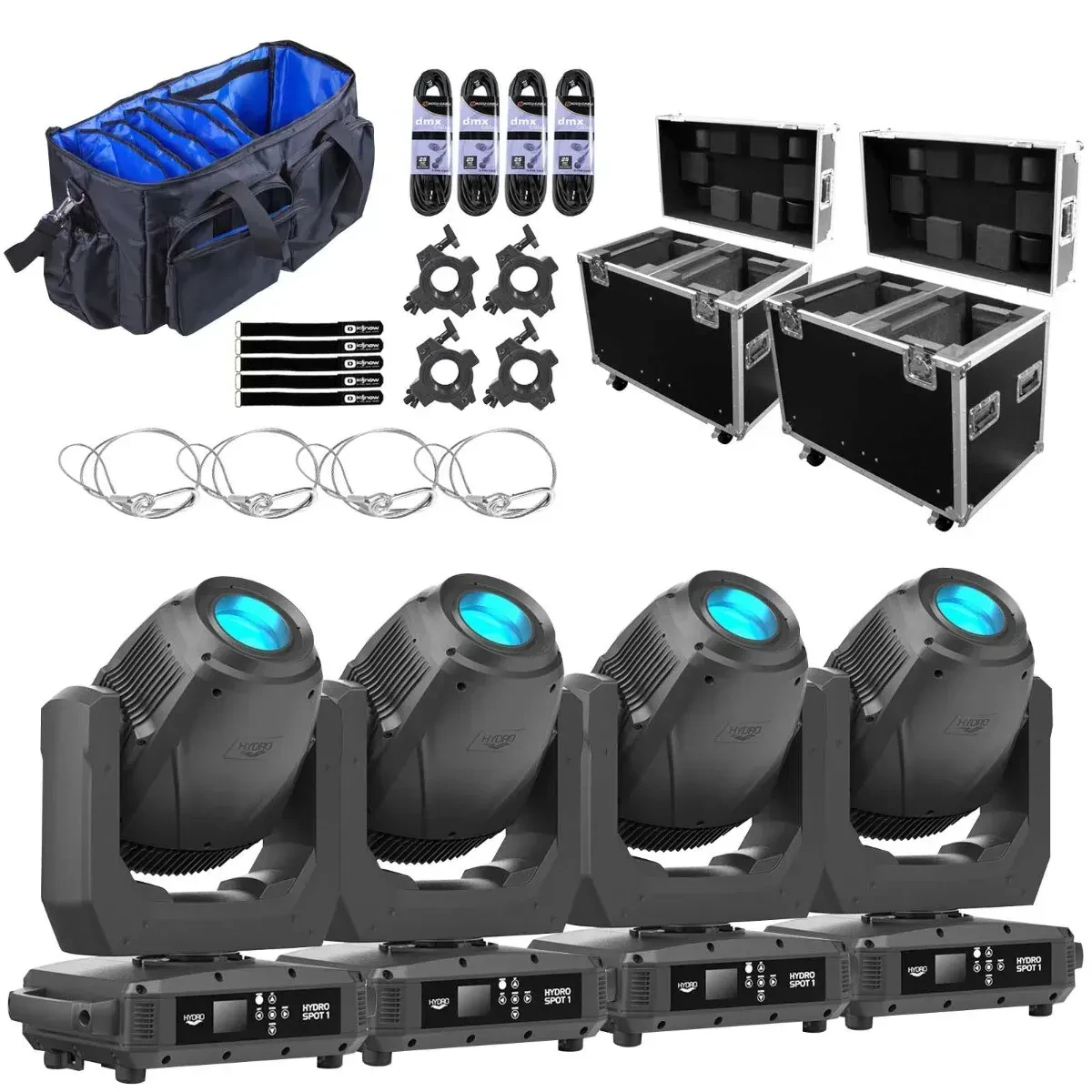 Прибор с полным движением American DJ HYDRO-SPOT-1 с аксессуарами (4 штуки)