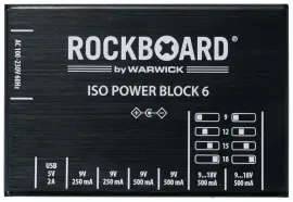 Блок питания для гитарных педалей Rockboard ISO Power Block V6 IEC Isolated