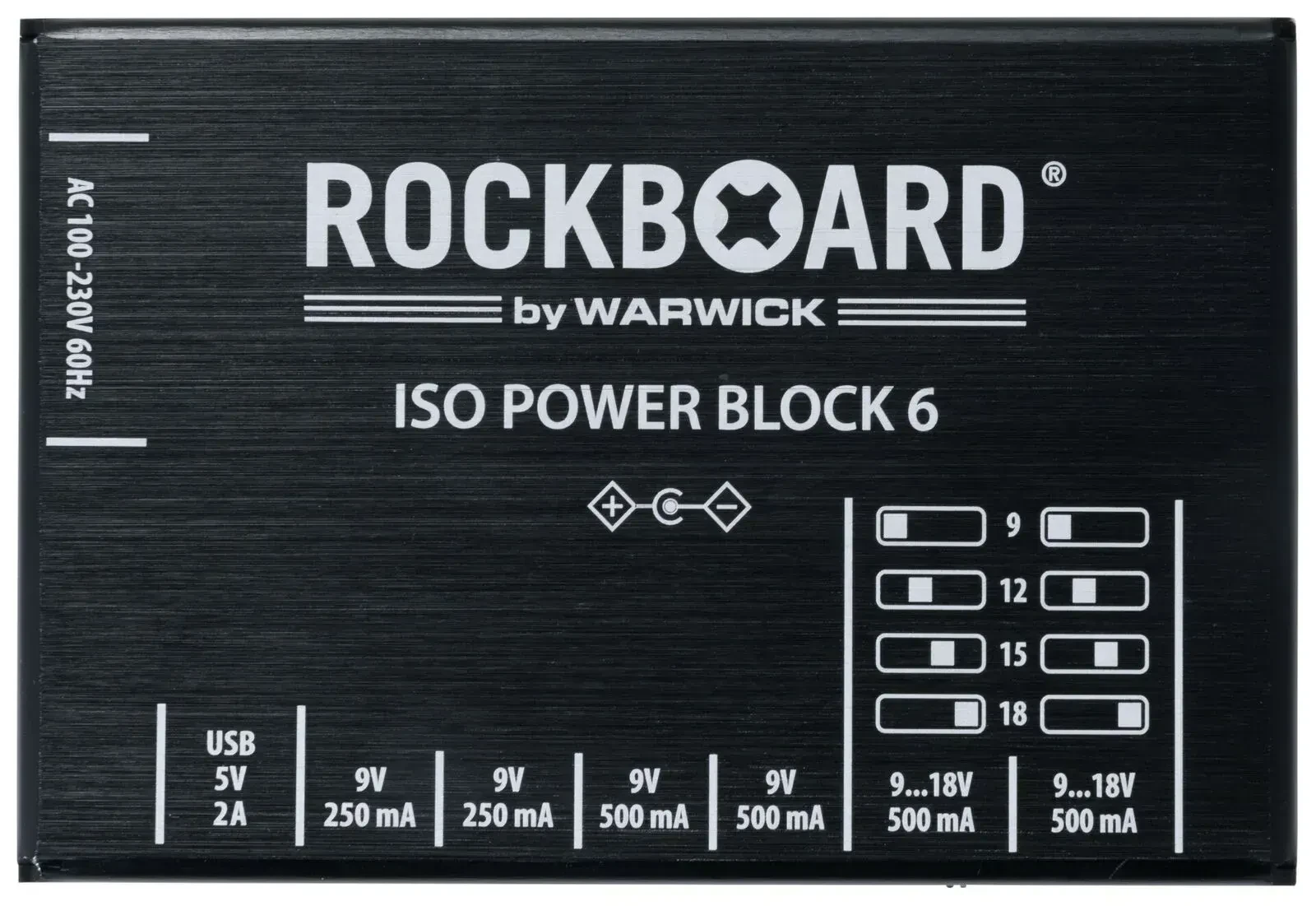Блок питания для гитарных педалей Rockboard ISO Power Block V6 IEC Isolated