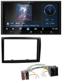 Kenwood Bluetooth 2DIN USB DAB MP3 Autoradio für Fiat Ducato Citroen Jumper Peug