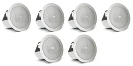 (6) JBL CONTROL 12C/T 3" 15w 70v In-Ceiling Speakers For Restaurant/Bar/Cafe