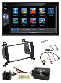 Blaupunkt SD USB TMC Bluetooth 2DIN Lenkrad Navigation für Hyundai Santa Fe 07-1