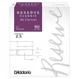 Трость для кларнета Bb Rico Reserve Classic DCT1025