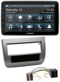 Автомагнитола для Lancia Y (2003–2011) Blaupunkt USB, SD, DAB, MP3, Bluetooth, темно-серый