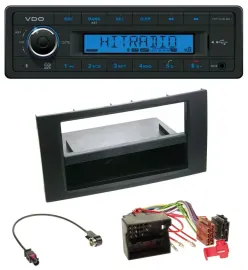 Автомагнитола для Ford Focus/Fiesta 2004–2008 VDO Bluetooth USB AUX MP3 черная