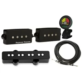Seymour Duncan SPB-1/SJB-1b Vintage PJ Bass Pickup Set w/ Tuner and Cable