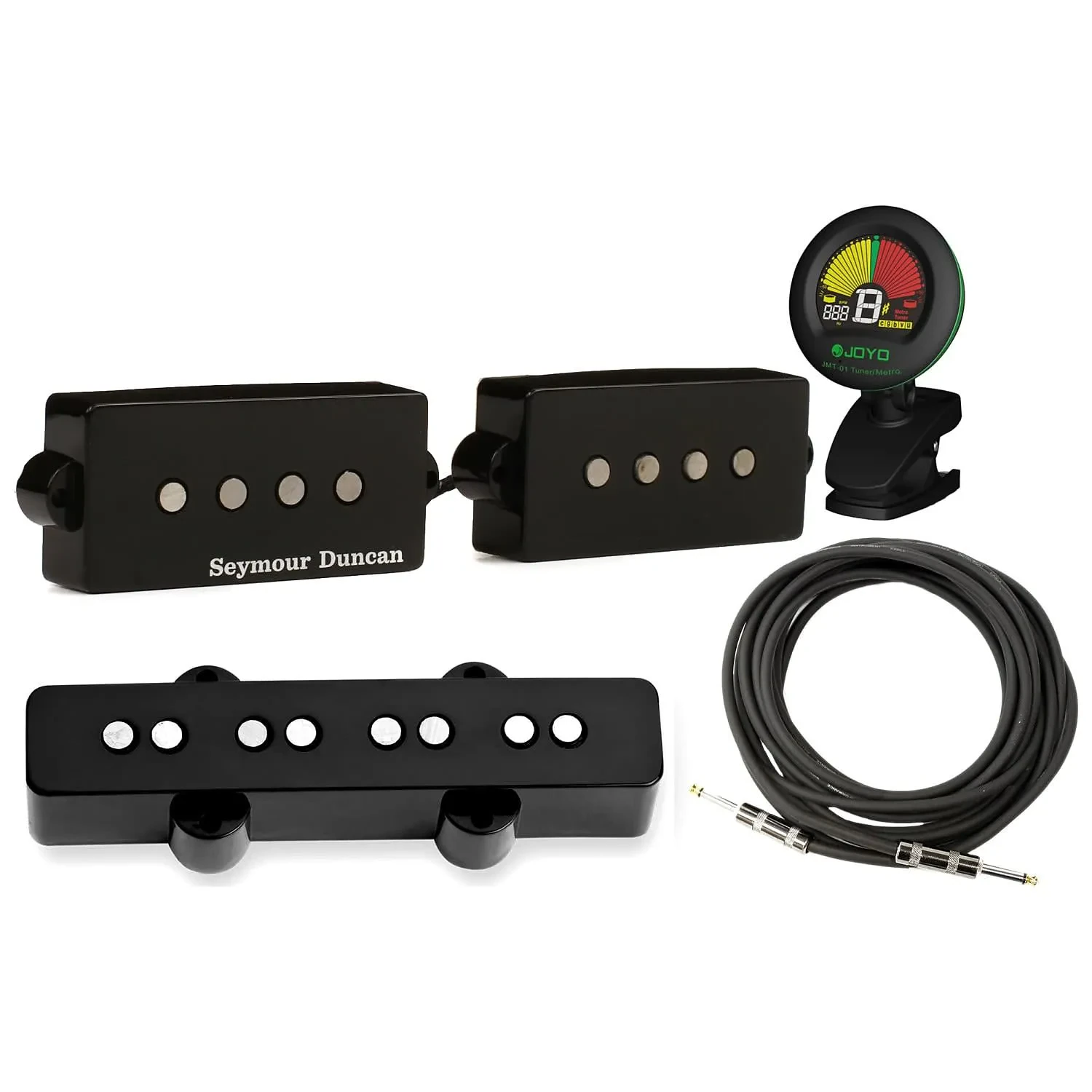 Звукосниматели для бас-гитары Seymour Duncan SPB-1/SJB-1b Vintage PJ (набор, 2 шт.) с тюнером и кабелем
