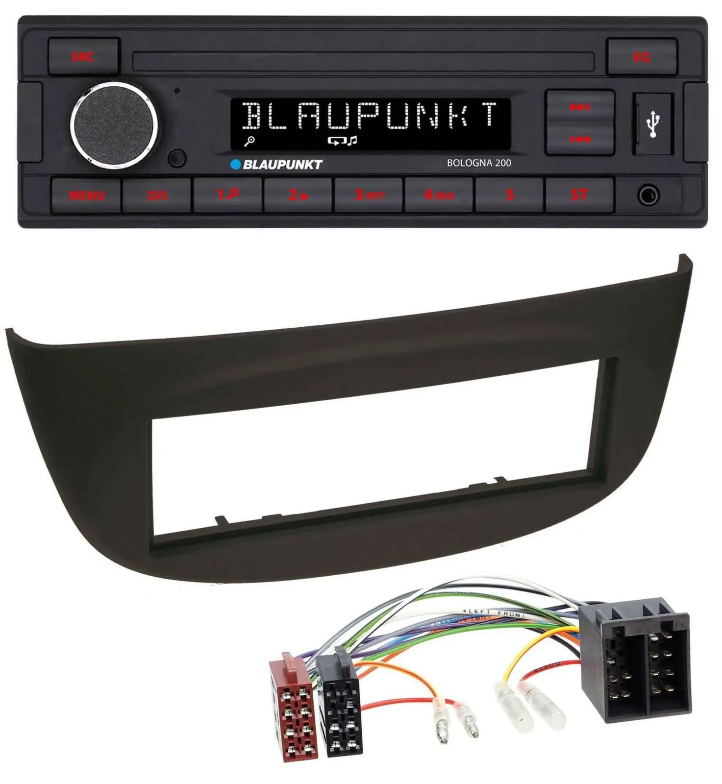 Blaupunkt MP3 AUX USB 1DIN Autoradio für Renault Twingo (07-12) schwarz