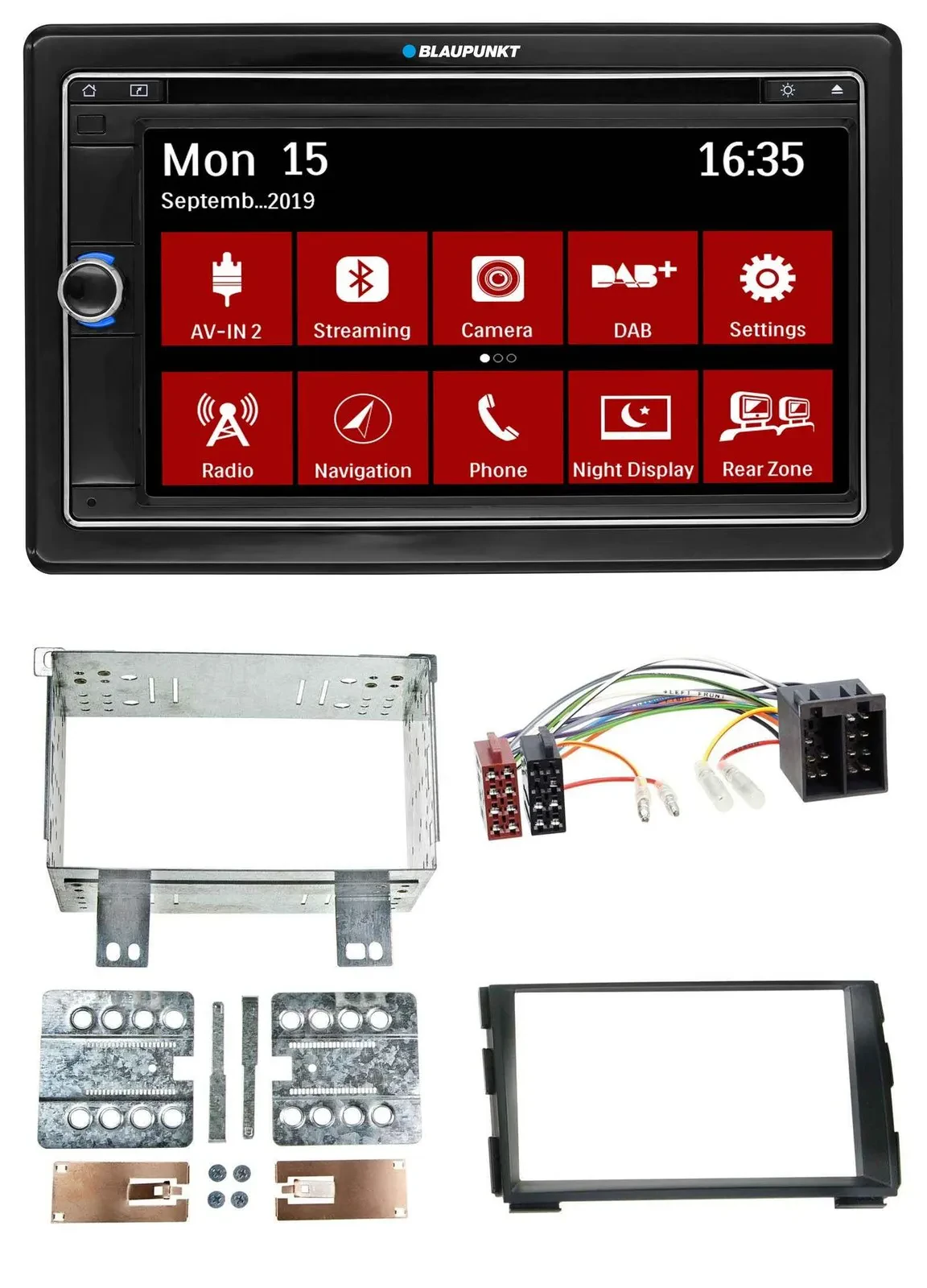 Blaupunkt Bluetooth DAB 2DIN USB DVD MP3 Autoradio für Kia Ceed 09-12 proCeed 11