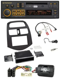 Автомагнитола Pioneer для Chevrolet Spark KLM 2012–2013, DAB, USB, Bluetooth, поддержка кнопок на руле
