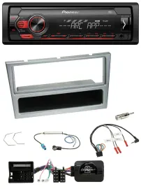 Pioneer DAB 1DIN MP3 Lenkrad USB Autoradio für Opel Corsa C Tigra Meriva silber