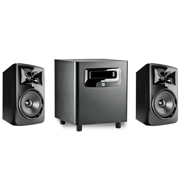 JBL 2.1 Studio Bundle w/8" Powered Studio Monitor Pair/10" Powered Subwoofer