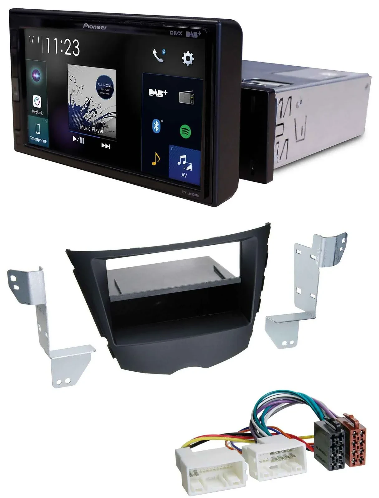 Pioneer DAB MP3 Bluetooth USB Autoradio für Hyundai Veloster (ab 2011)