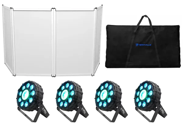 Светодиодный прибор Chauvet DJ FX Par 9 DMX с аксессуарами (4 штуки)