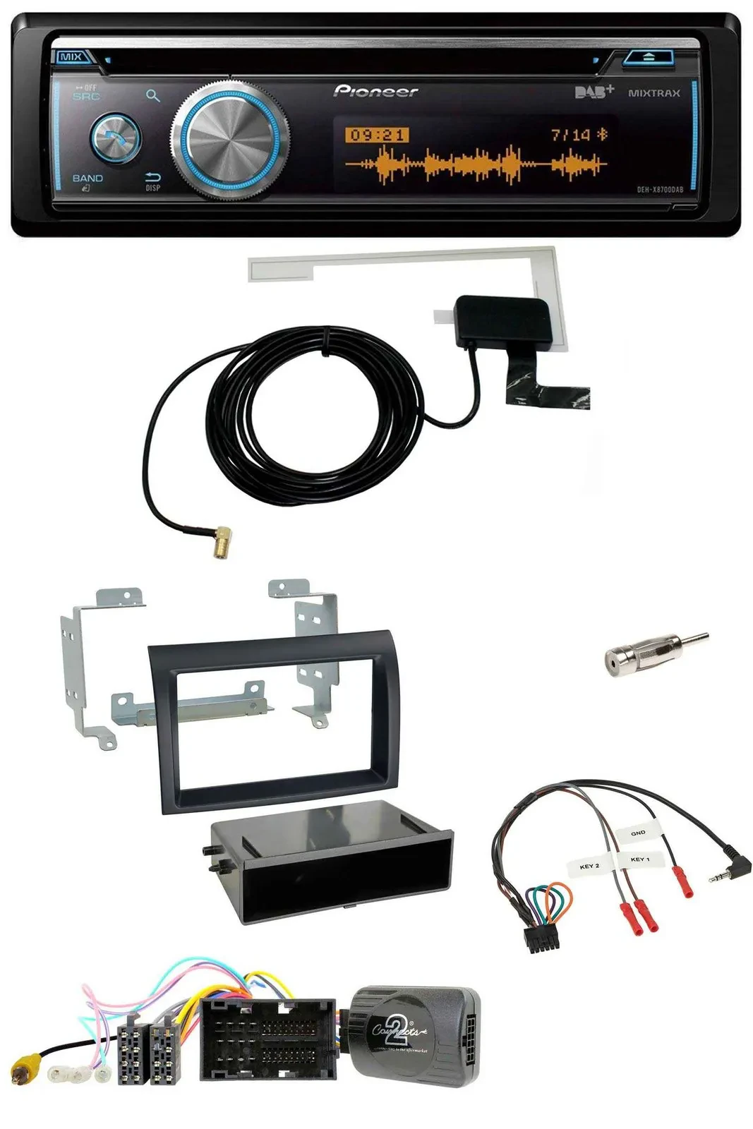 Автомагнитола для Citroen Jumper (с 2014) Pioneer Bluetooth, DAB, USB, CD