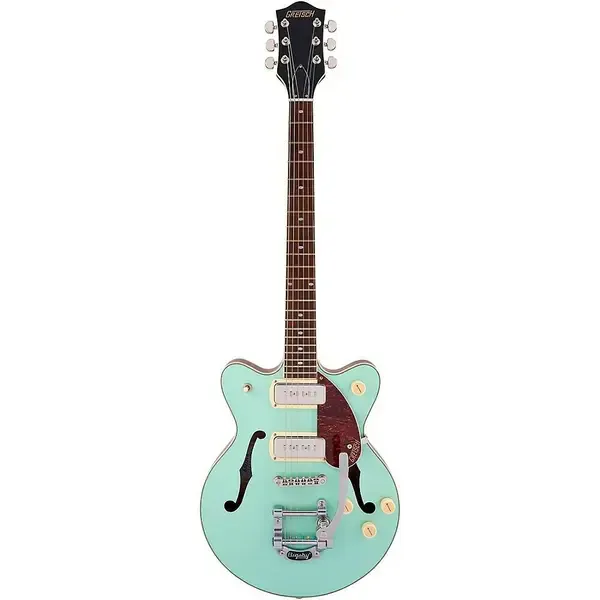 Электрогитара полуакустическая Gretsch G2655T-P90 Streamliner Center Block Jr. Double-Cut P90 Bigsby Two-Tone Mint Metallic