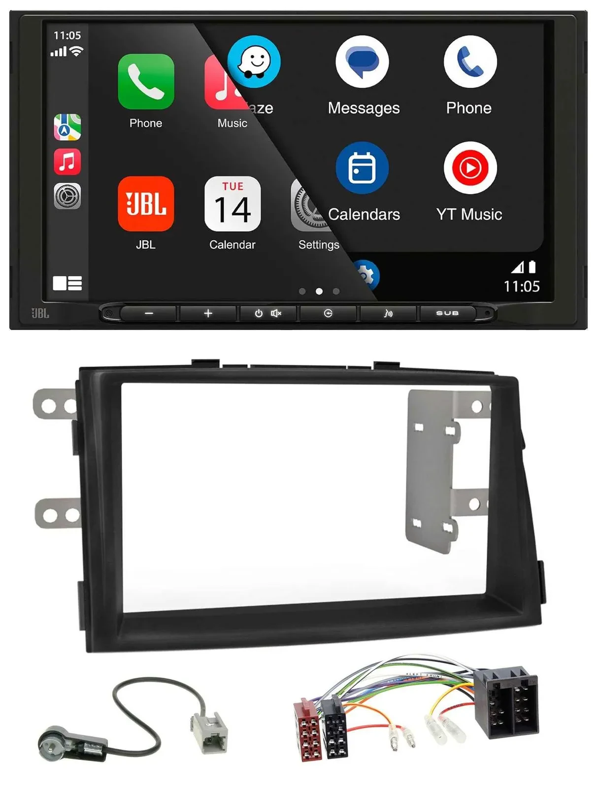 JBL USB 2DIN MP3 Bluetooth AUX Autoradio für Kia Sorento II XM 2009-2012