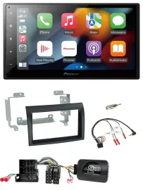 Pioneer DAB Bluetooth 2DIN USB Lenkrad Autoradio für Citroen Peugeot Fiat schwar