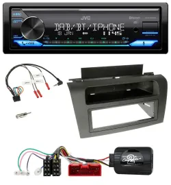Автомагнитола JVC Bluetooth, DAB, USB для Mazda 3 (2003–2009) с поддержкой управления на руле