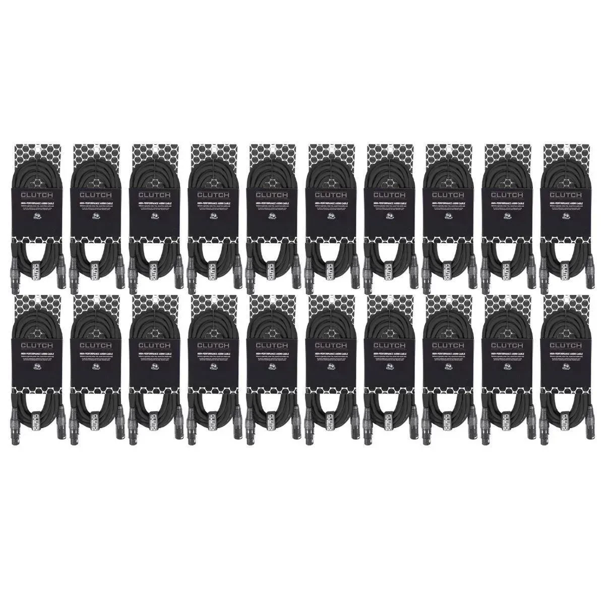 Микрофонный кабель CLUTCH ECON-M20-20PK Black 6 м (20 штук)