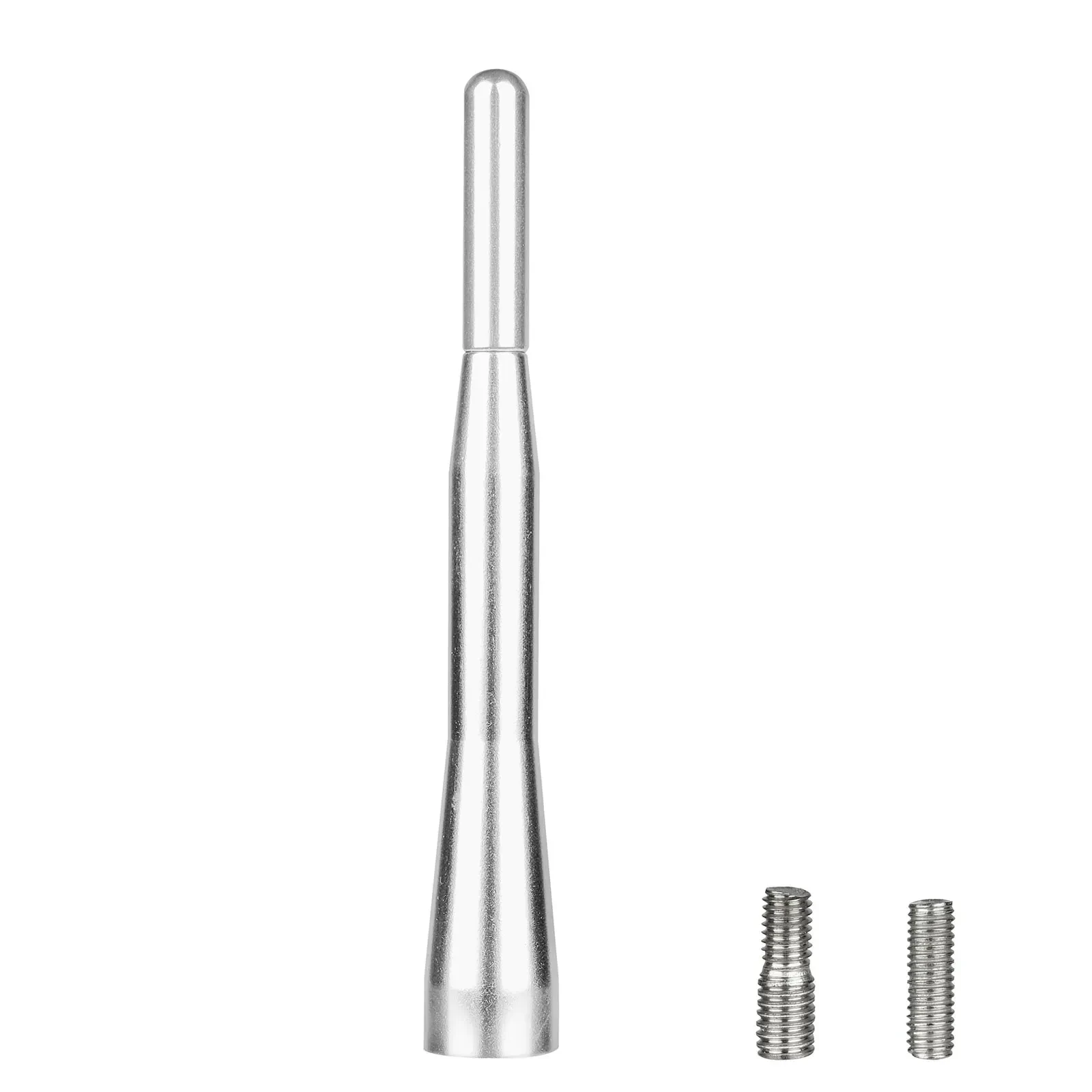 Ersatzantennenstab Aluminium silber M5 M6 Gewinde 11,5 cm Länge