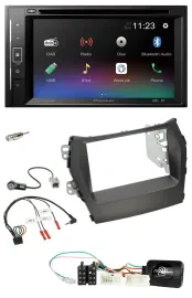 Автомагнитола Pioneer 2DIN, Bluetooth, DAB, DVD, USB для Hyundai Santa Fe