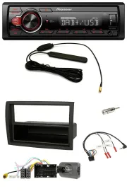Автомагнитола Pioneer 1DIN, MP3, DAB, USB, для Citroen Jumper 2014–2021, черная, поддержка кнопок на руле