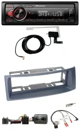 Автомагнитола для Renault Scenic/Megane (1996–2000) Pioneer 1DIN, MP3, DAB, USB, поддержка кнопок на руле