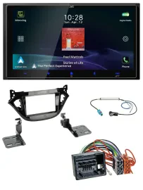 JVC USB Bluetooth 2DIN DAB MP3 Autoradio für Opel Adam Corsa E 2017-2019