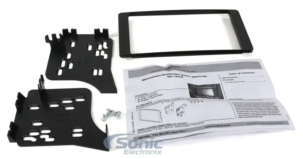 Metra 95-7018CHG Double DIN Dash Kit for 2014-Up Mitsubishi Outlander Sport