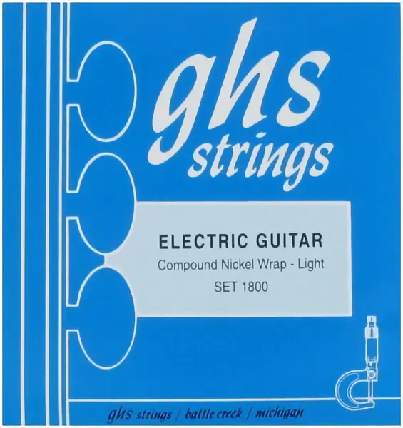 Струны для электрогитары GHS Strings 1800 Compound Nickel 11-52