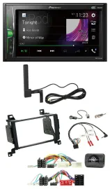 Автомагнитола для Hyundai Santa Fe (2010–2012) Pioneer 2DIN MP3 DAB Bluetooth, поддержка управления на руле