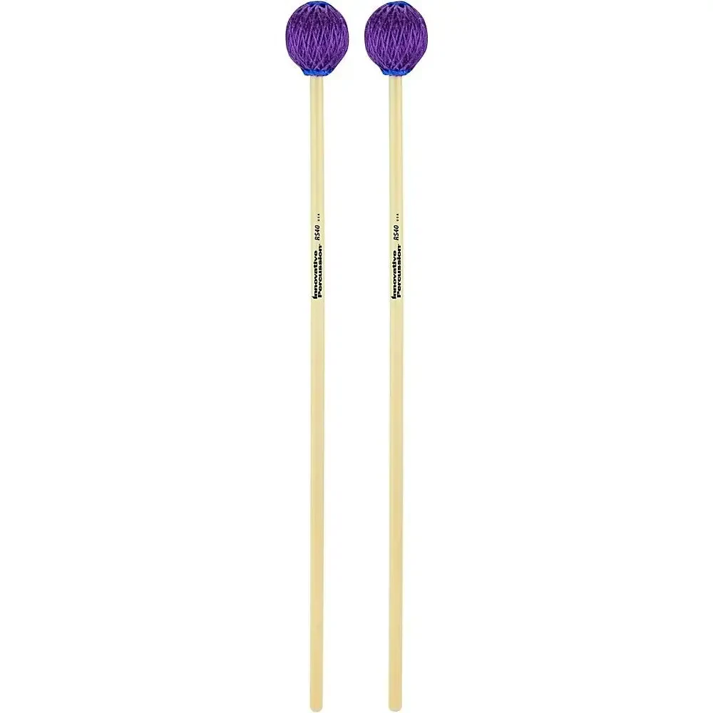 Палочки для вибрафона Innovative Percussion Rattan Series Vibraphone/Marimba Mallets Hard Purple Yarn