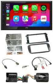 JVC Bluetooth 2DIN Lenkrad DAB USB Autoradio für Ford Focus C Max Galaxy Profi s