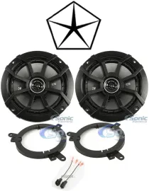 Kicker 6.5" Front Factory Speaker Replacement Kit For 1999-2004 Chrysler 300M