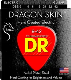 Струны для электрогитары DR Strings DSE-9 Dragon Skin 9-42