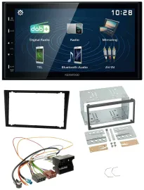 Kenwood 2DIN Bluetooth MP3 USB DAB Autoradio für Opel Combo C Omega B Corsa C ab