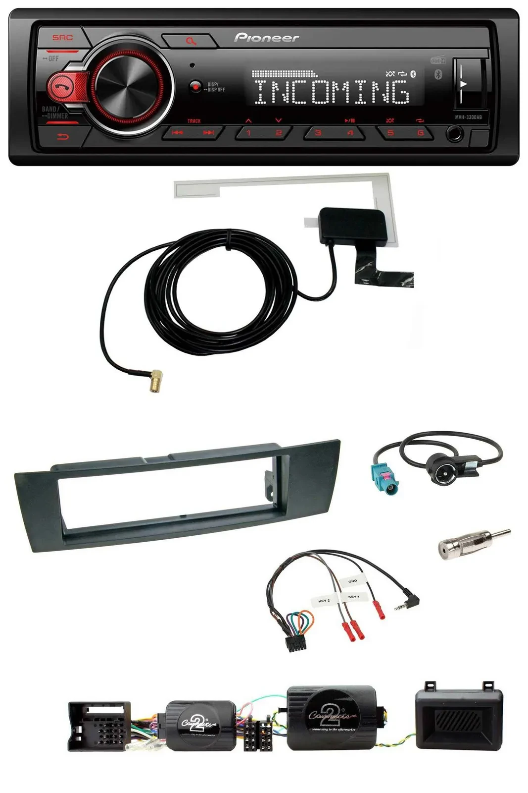 Pioneer USB Lenkrad DAB Bluetooth Autoradio für BMW 1er 2004-2013 E87