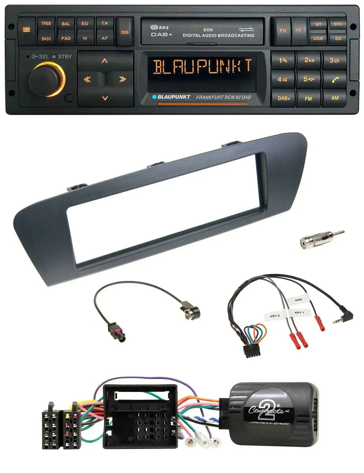 Blaupunkt USB DAB SD Lenkrad Bluetooth Autoradio für Renault Grand Scenic Scenic