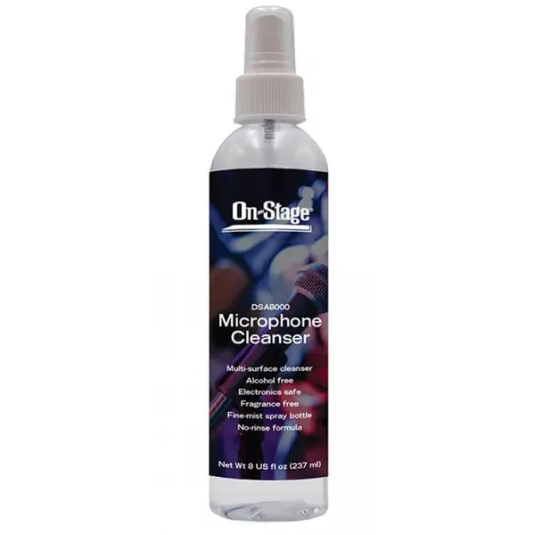 On-Stage DSA8000 Microphone Cleanser, 8 oz #14416
