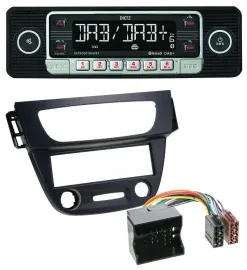Dietz USB DAB MP3 Bluetooth Autoradio für Renault Megane 3 09-14 Quadlock schwar