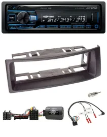 Alpine USB Bluetooth DAB Lenkrad Autoradio für Renault Megane 1996-2000 Scenic s