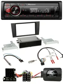 Pioneer MP3 1DIN DAB USB Lenkrad Autoradio für Audi A4 B5 1999-2001